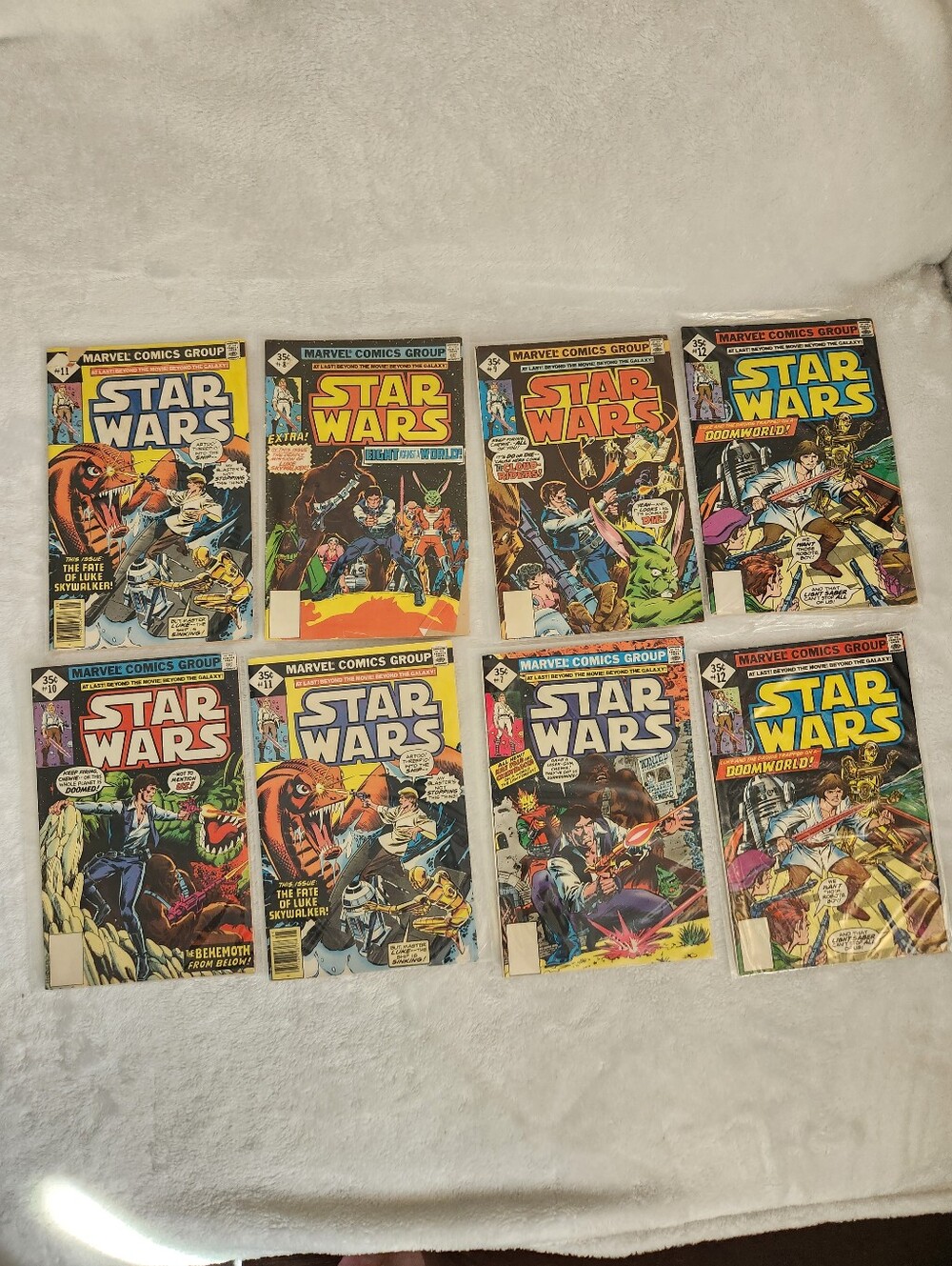 Star Wars Marvel 8 Comic Lot 7-12 Plus Duplicates Vintage 1978 Bronze Age Comics